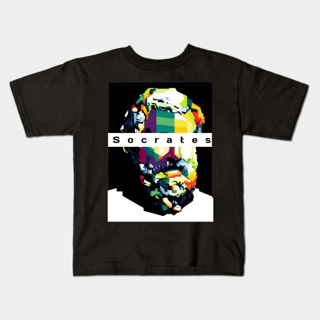 Socrates Kids T-Shirt by WPAP46